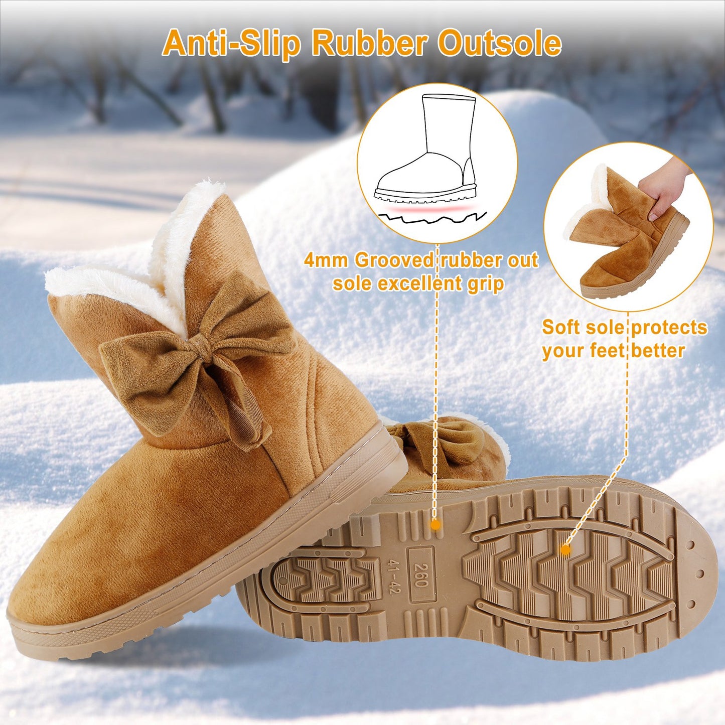 Women Ladies Snow Boots