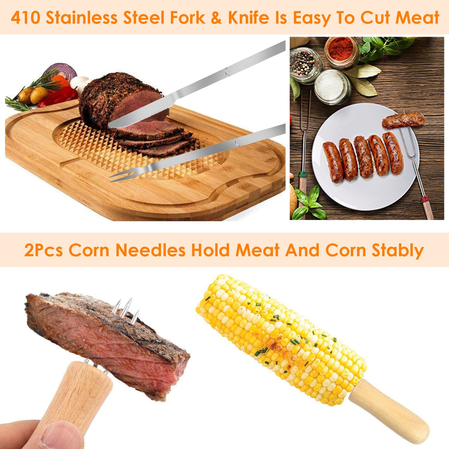 Extendable Marshmallow Roasting Sticks Set - 12 Piece