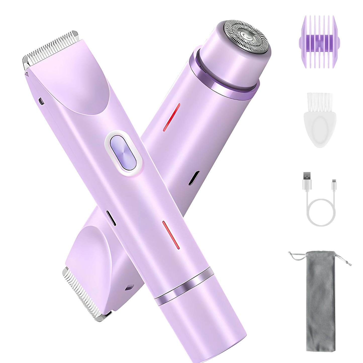 2-in-1 Bikini Trimmer for Women – Cordless & Waterproof