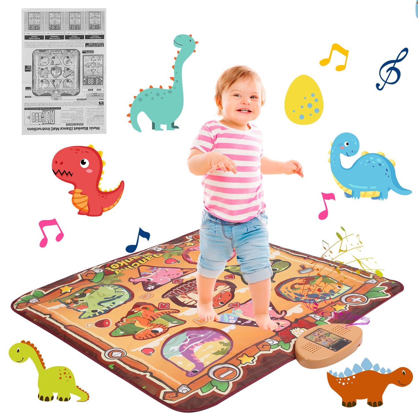 Electronic Music Dance Mat for Kids with 6 Game Modes