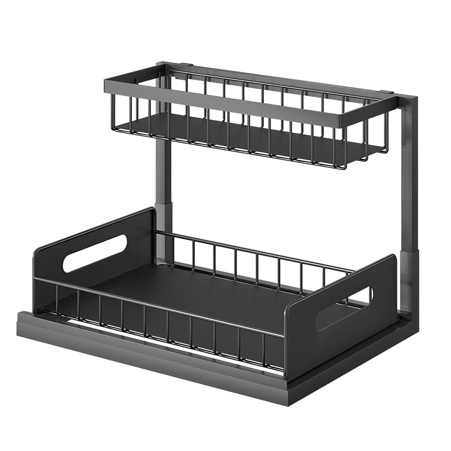 2-Tier Under Sink Organizer with Pull-Out Sliding Drawer