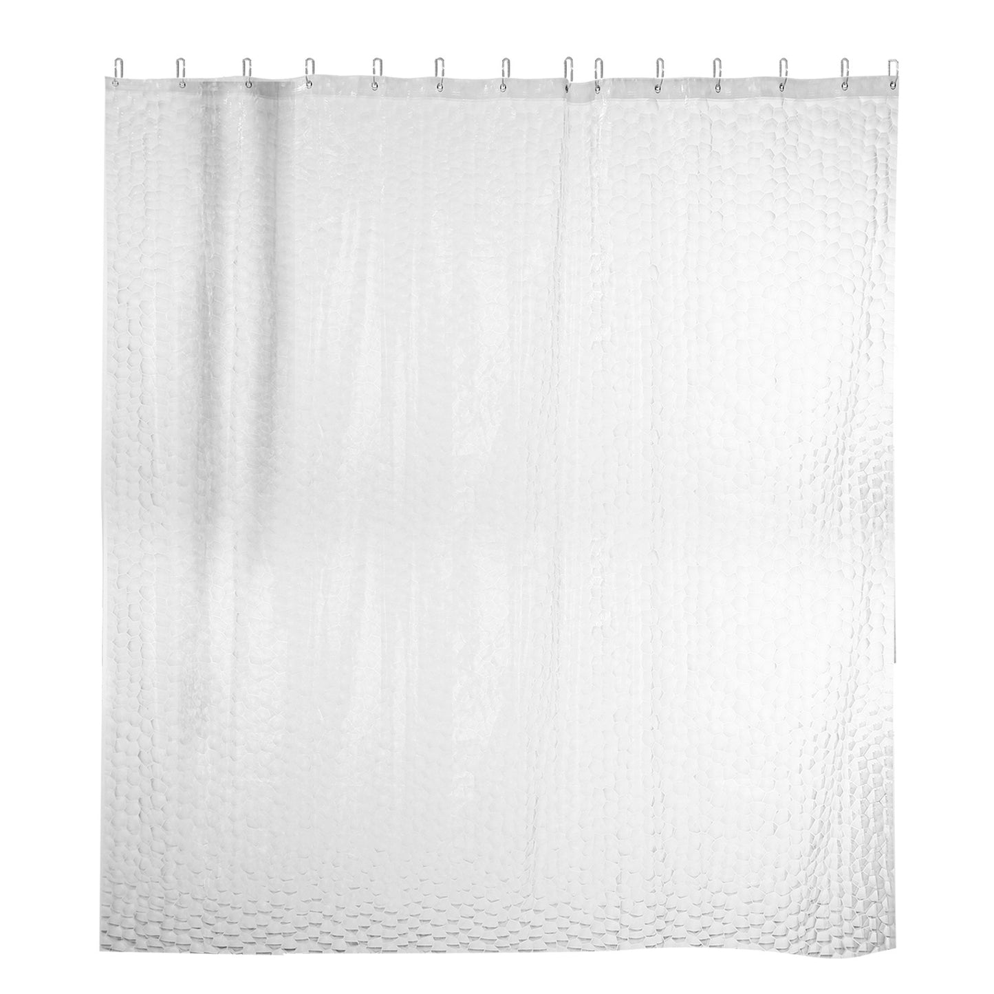 Waterproof EVA Shower Curtain 70x70 Inches with 12 Hooks