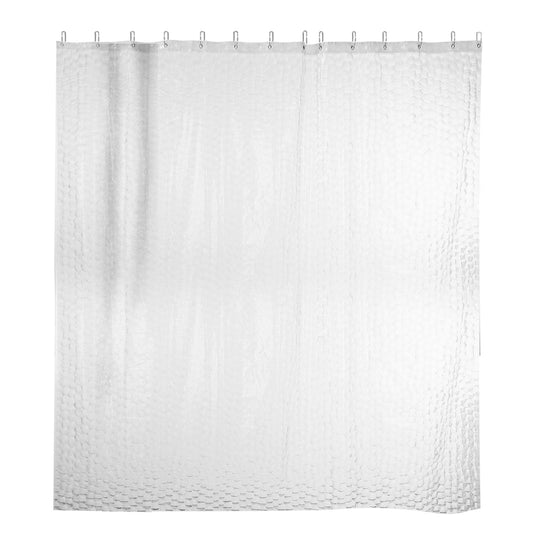 Waterproof EVA Shower Curtain 70x70 Inches with 12 Hooks