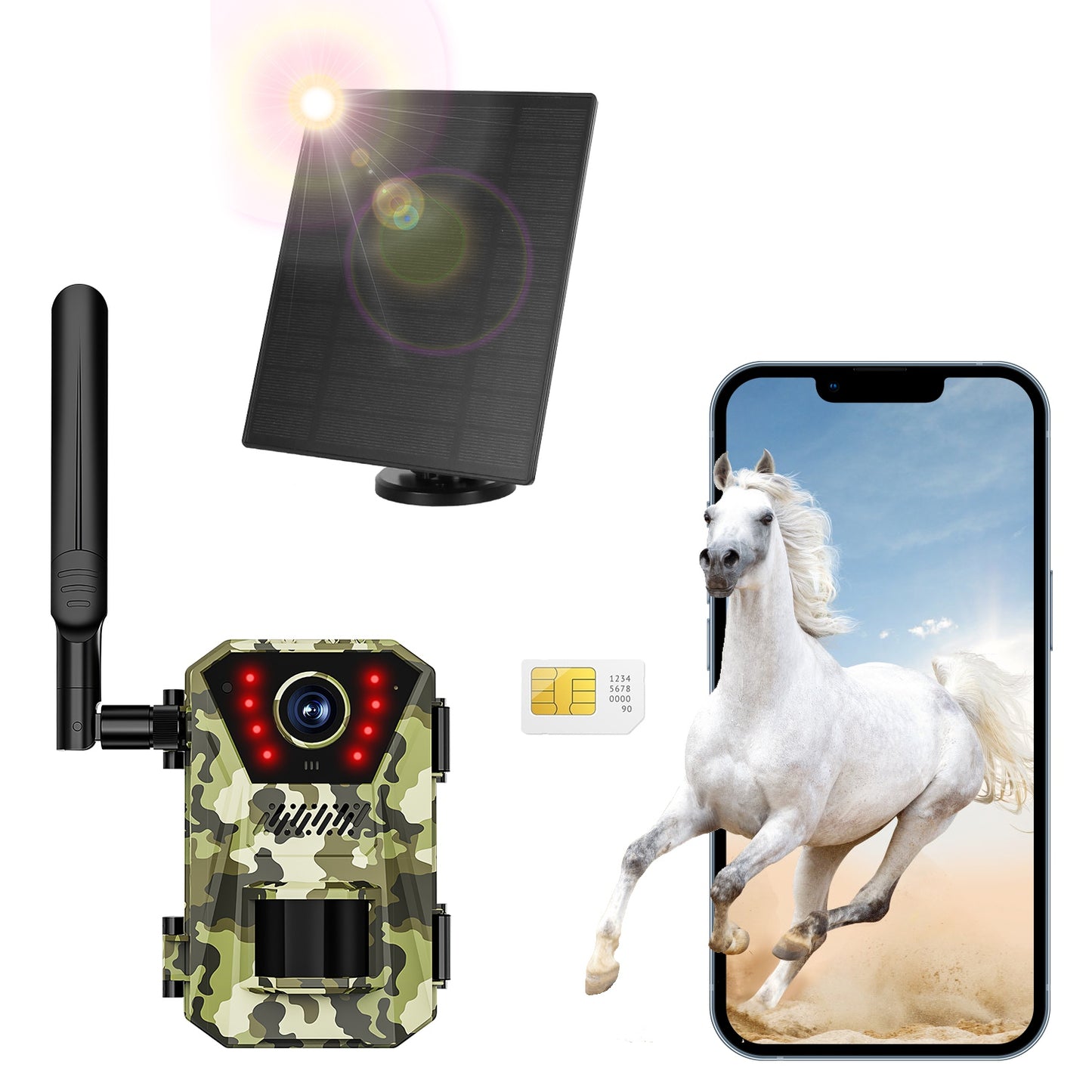 4K Solar Trail Camera with 4G Connectivity & Night Vision