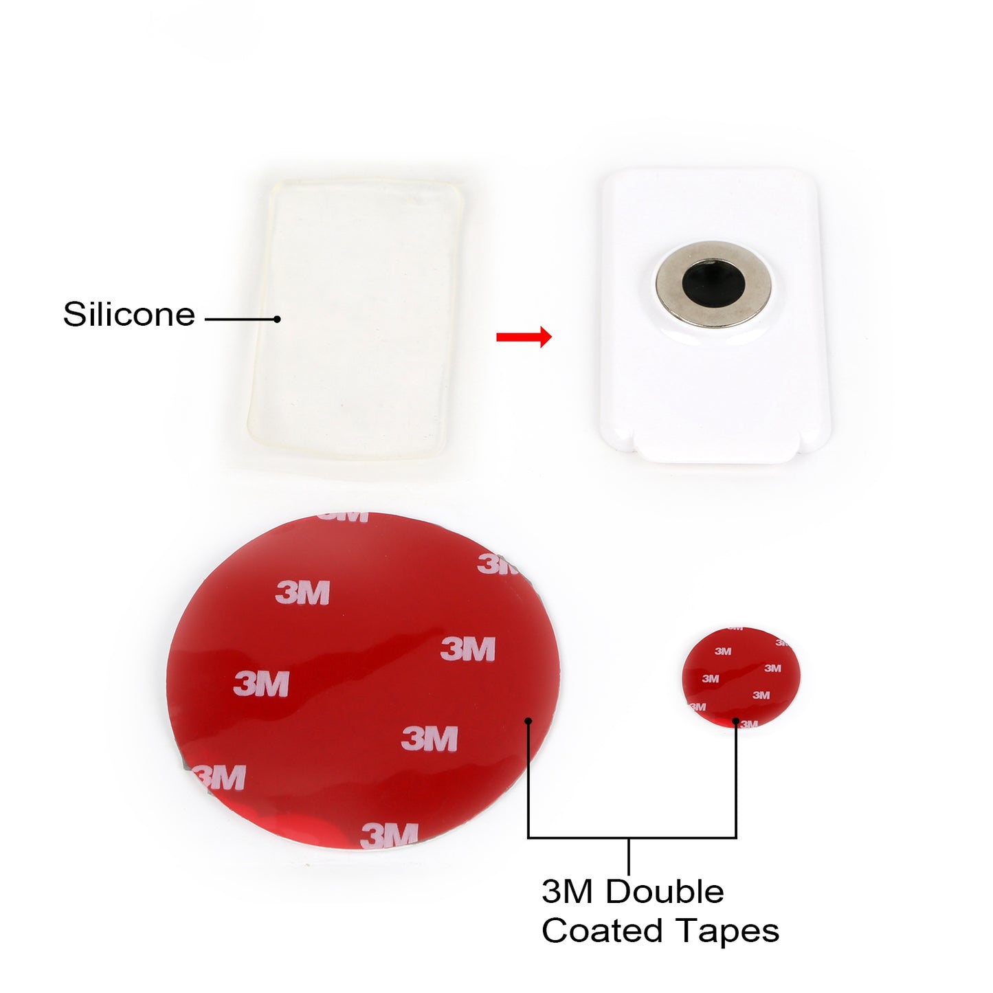 Magnetic Car Phone Mount Kit with 360° Rotation