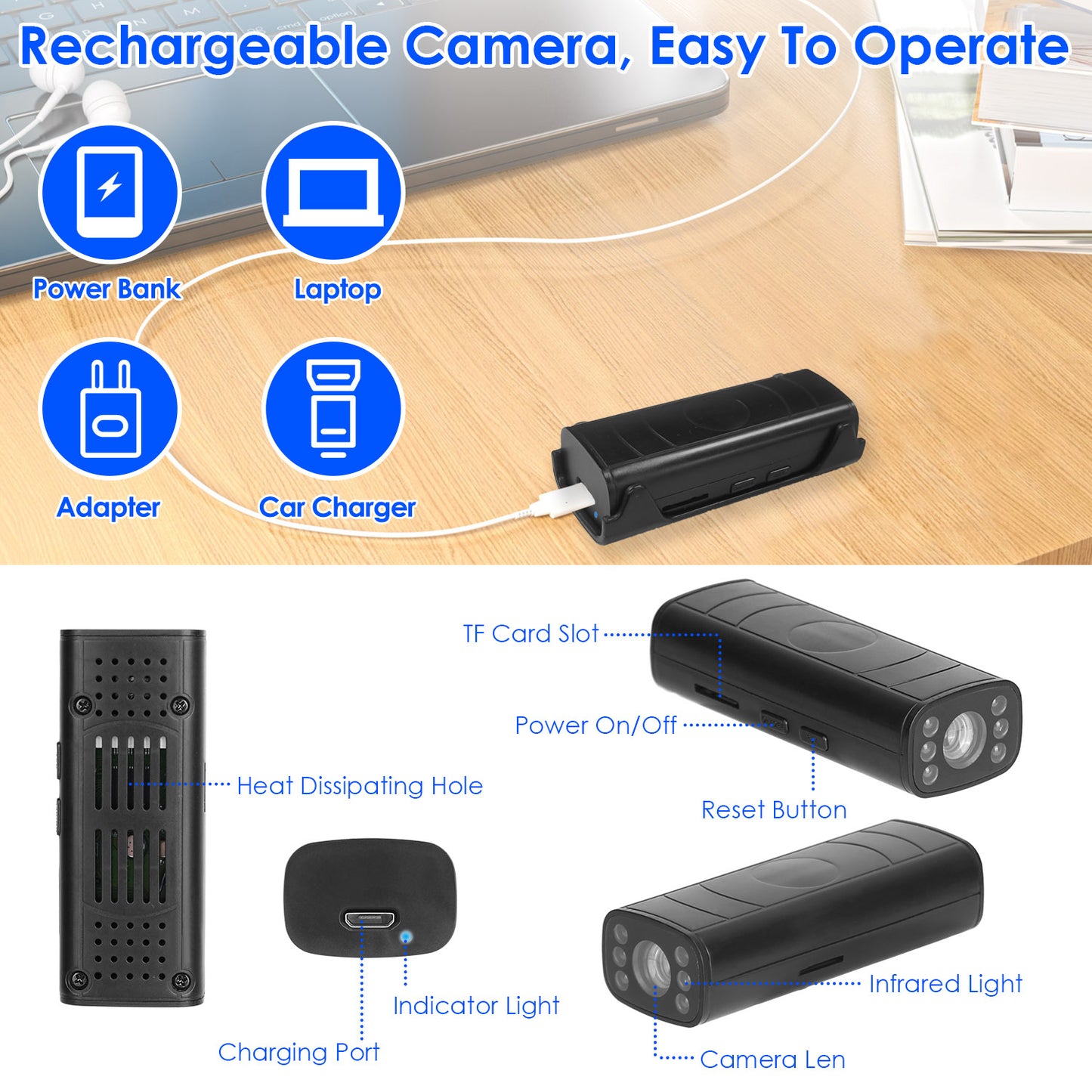 Wireless Backup Camera with Night Vision for RVs & Trucks