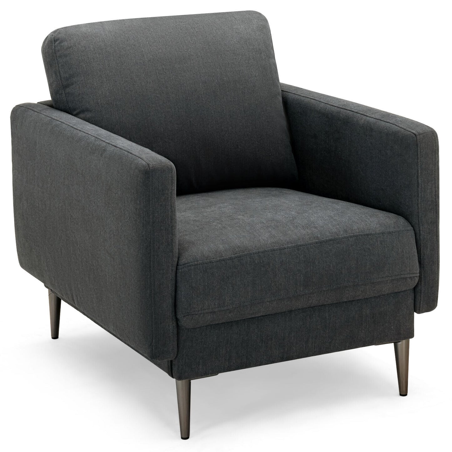 Upholstered Accent Chair with Removable Cushion