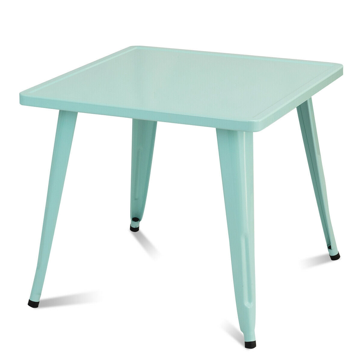 Kids Square Steel Activity Table 27 Inch - Blue