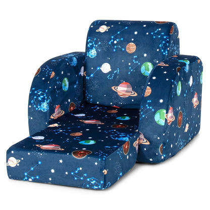 Kids Convertible Sofa Bed 3-in-1 Flip-Out Chair Lounger
