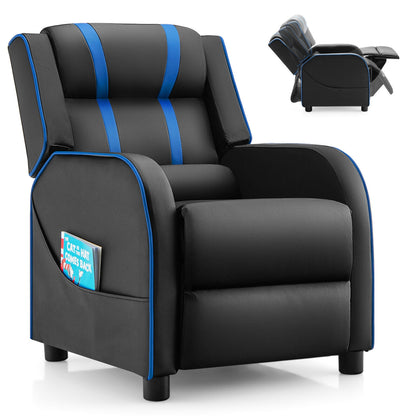 Kids Recliner Chair with Footrest and Side Pockets