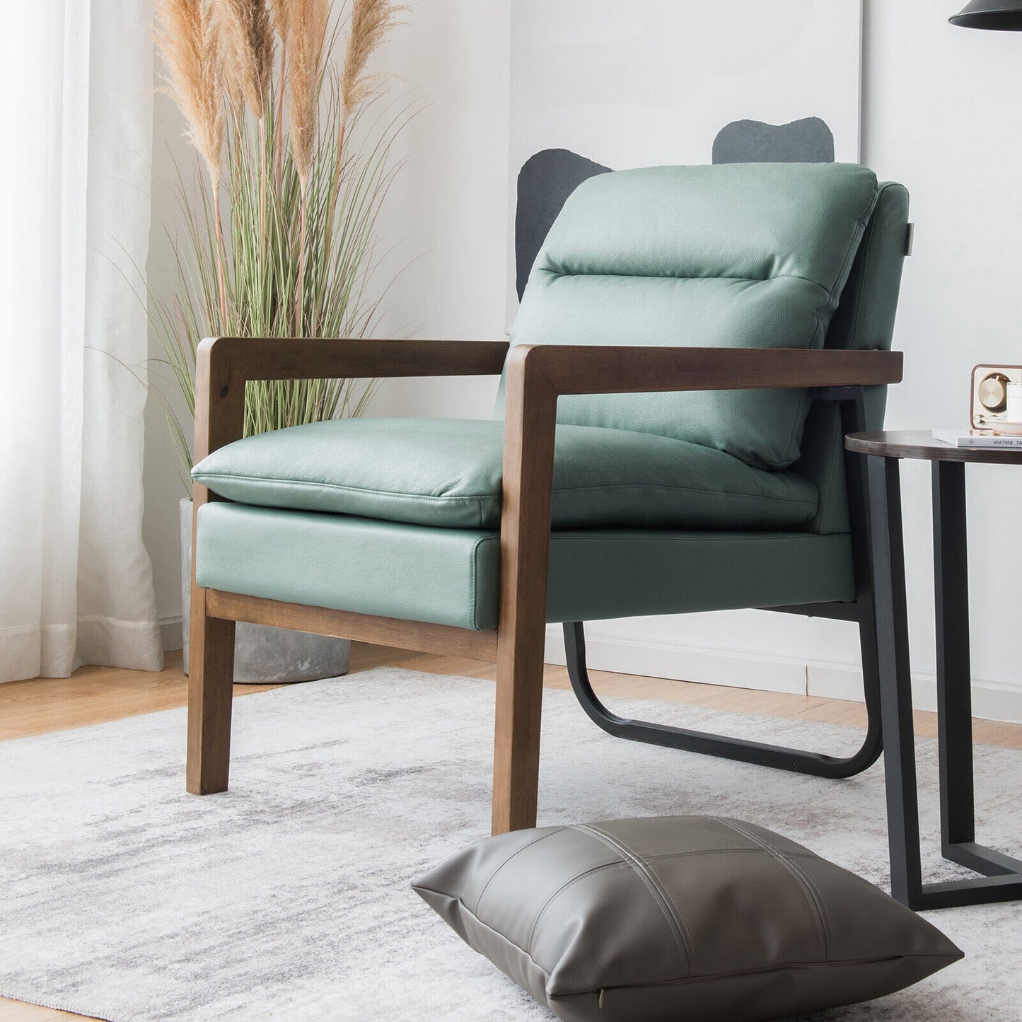 Accent Chair with Extra-Thick Padded Cushion