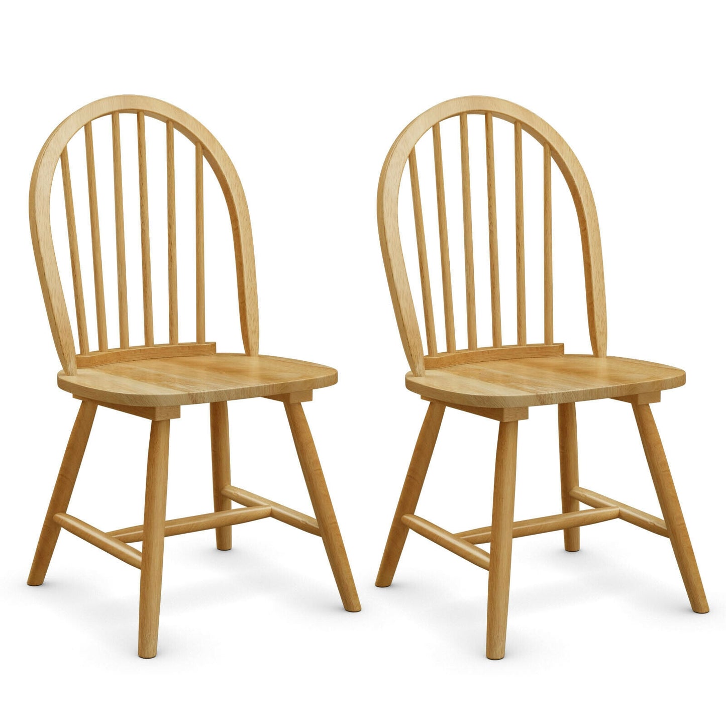 Windsor Spindle Back Dining Chairs - Set of 2