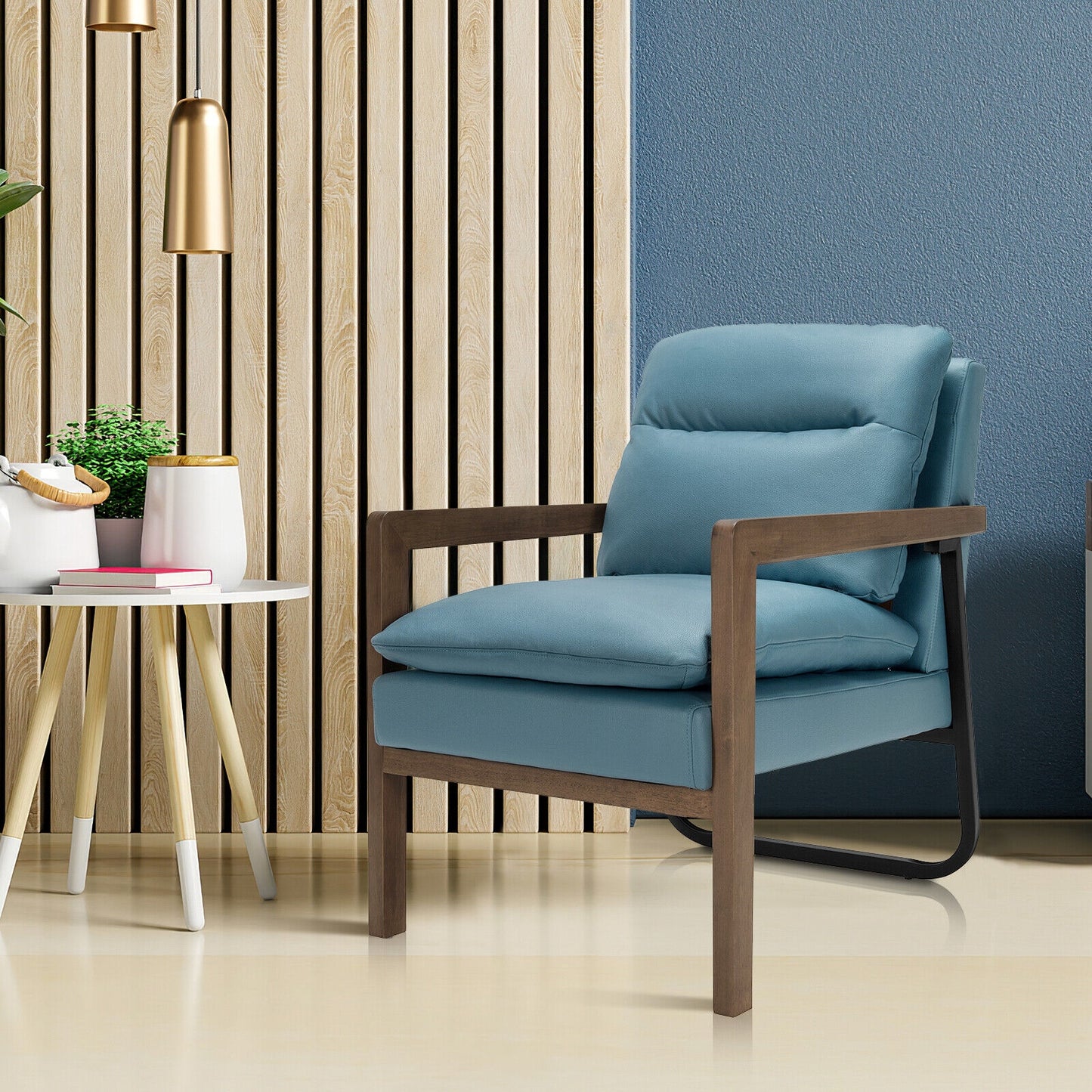 Accent Chair with Extra-Thick Padded Cushion
