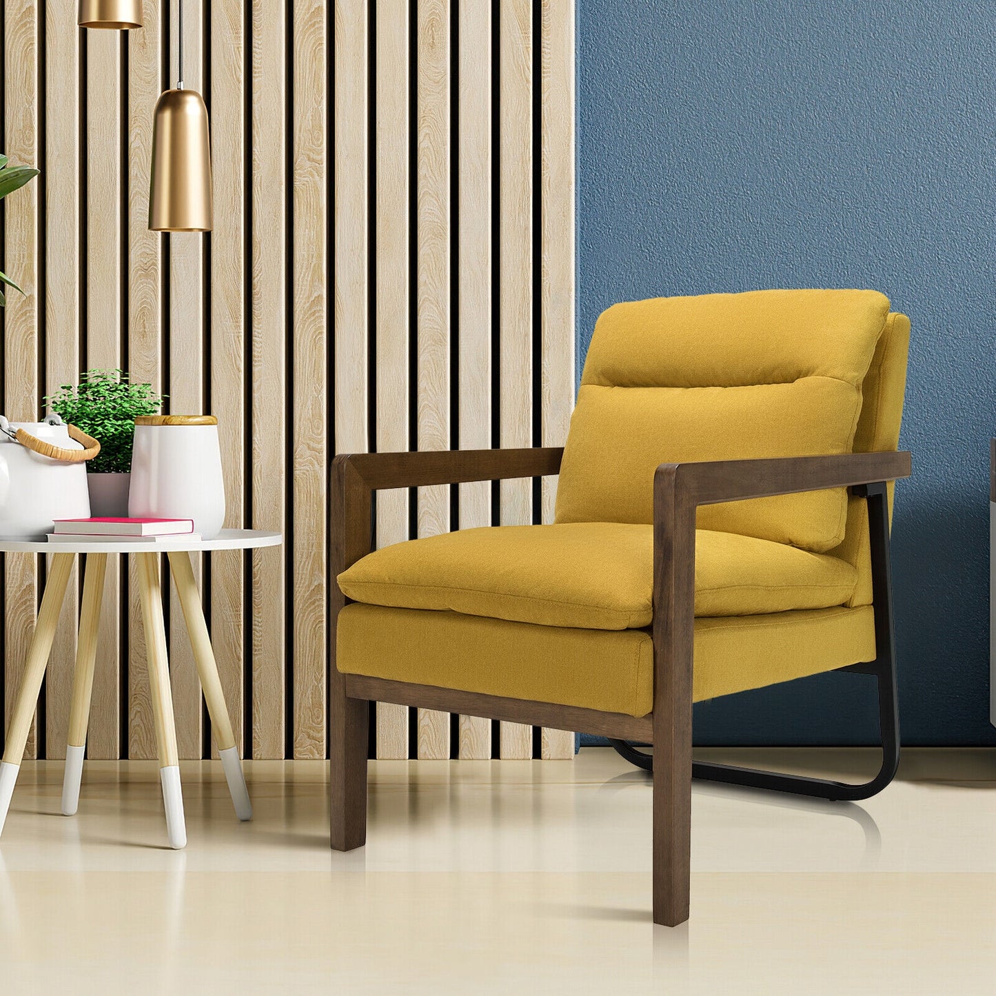 Accent Chair with Extra-Thick Padded Cushion