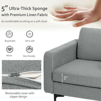 Convertible Accent Chair with Reversible Ottoman - 660 lbs