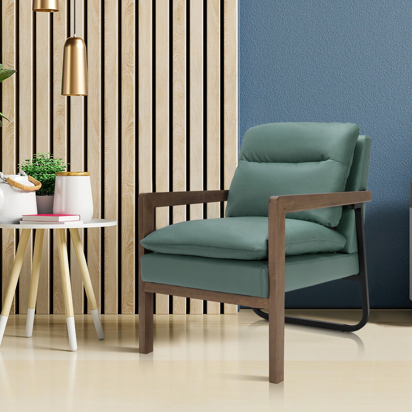 Accent Chair with Extra-Thick Padded Cushion