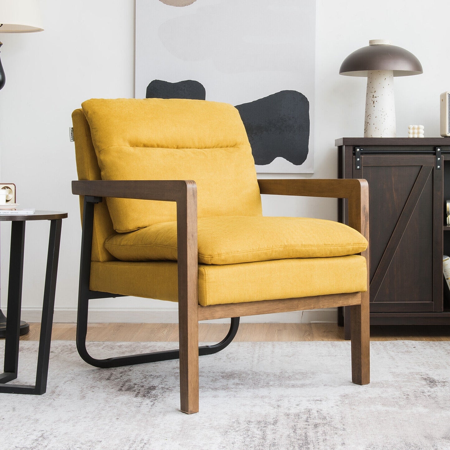 Accent Chair with Extra-Thick Padded Cushion