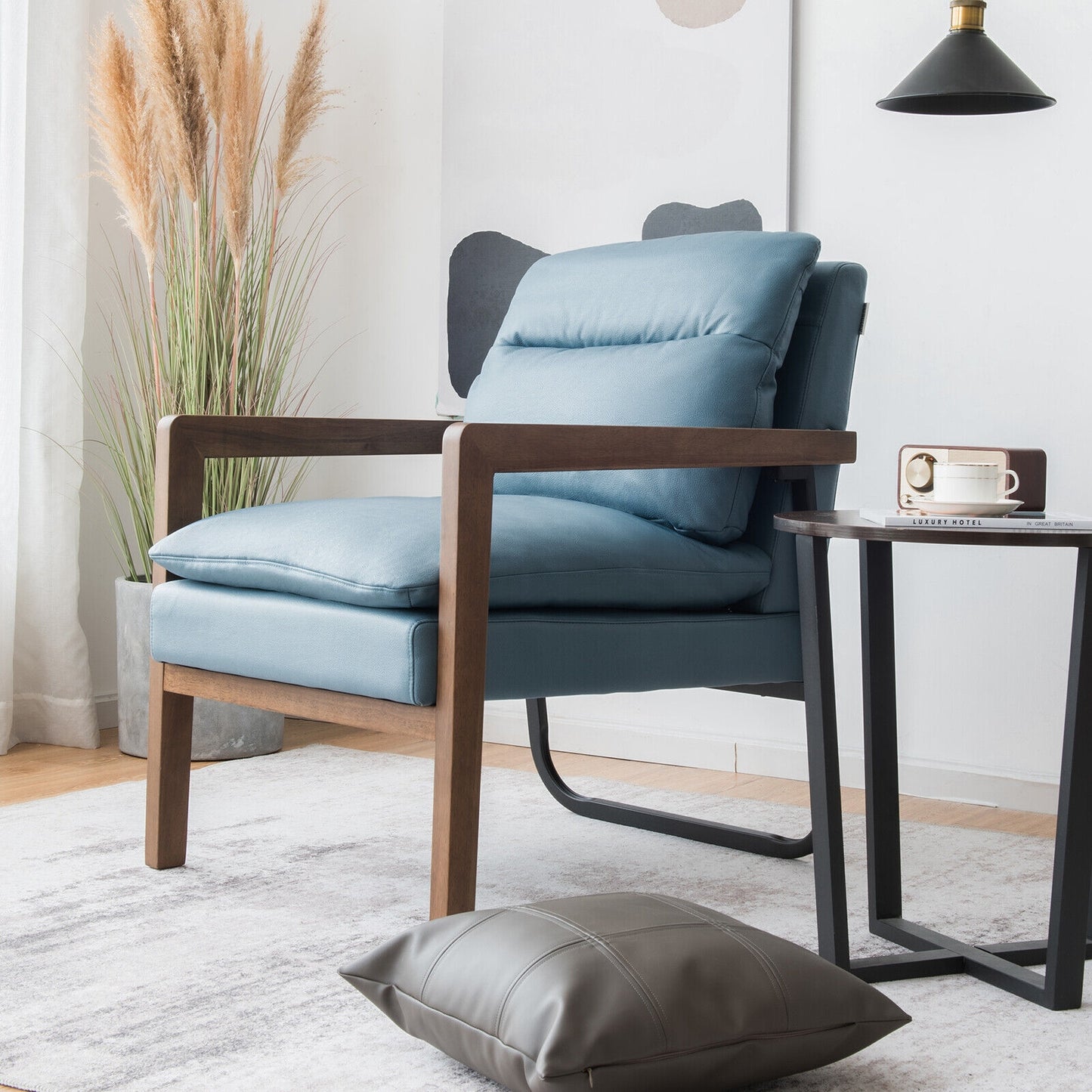 Accent Chair with Extra-Thick Padded Cushion