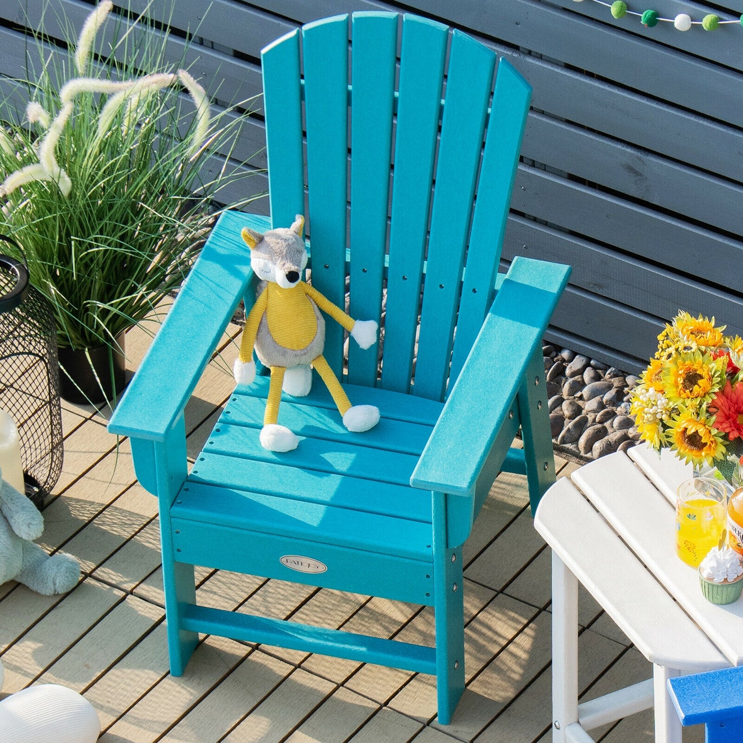 Kids Adirondack Chair with Ergonomic Backrest