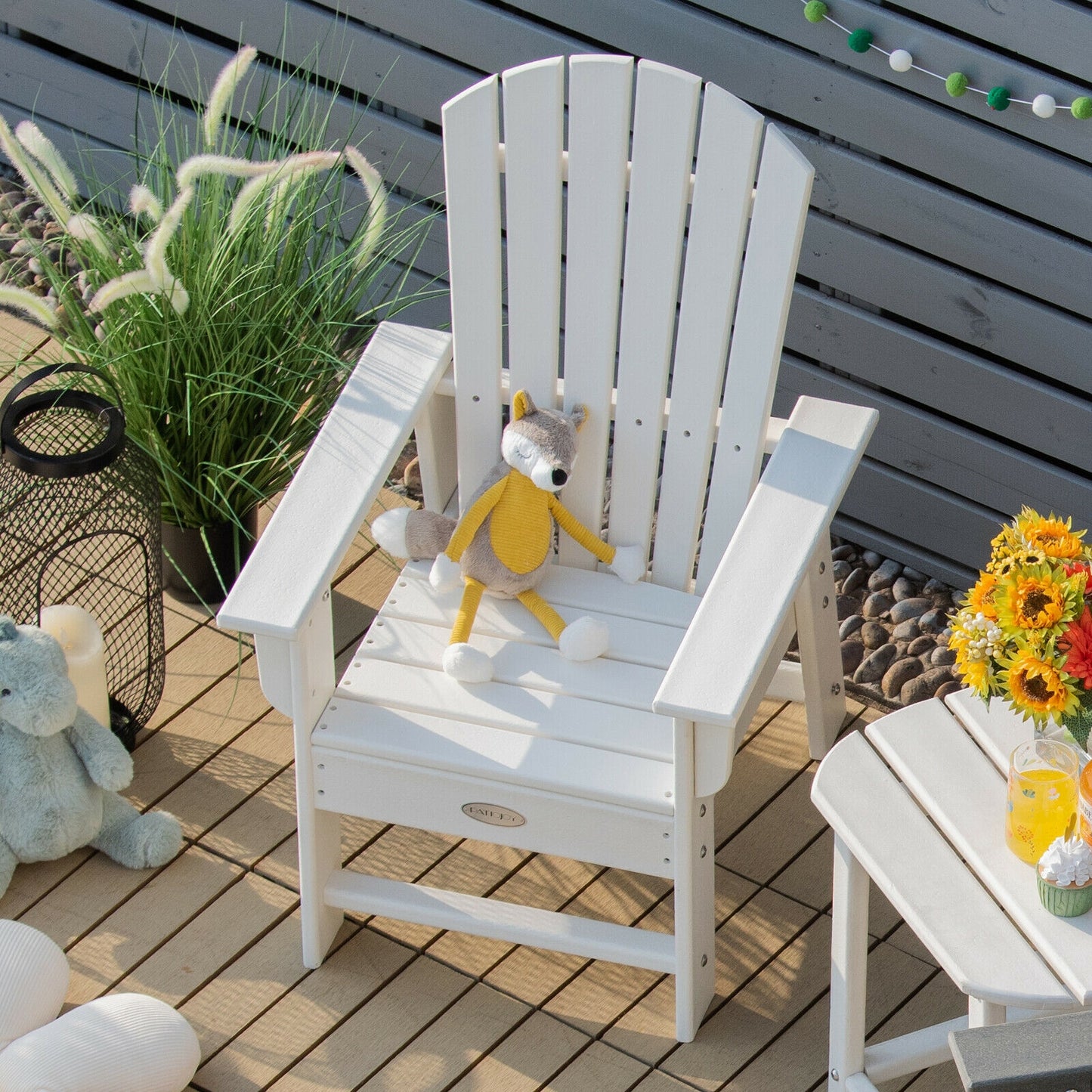 Kids Adirondack Chair with Ergonomic Backrest