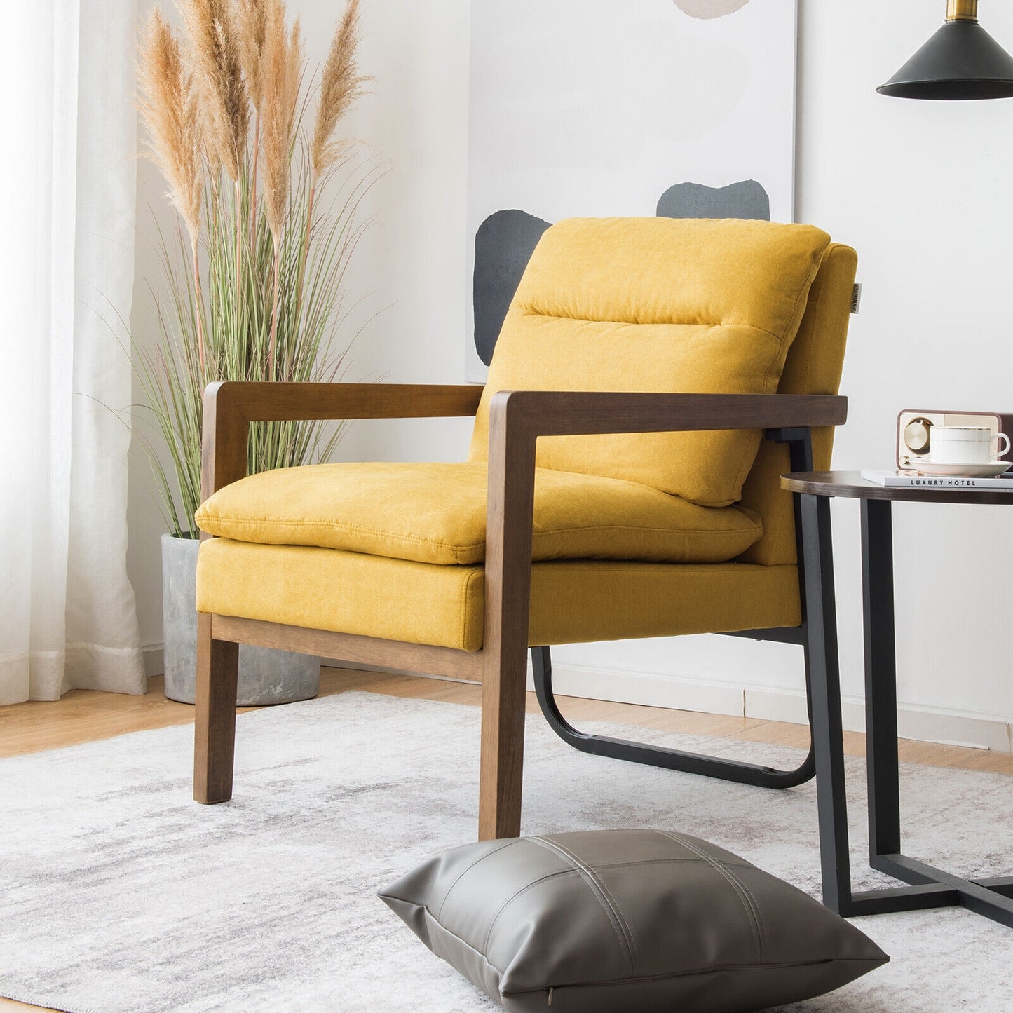 Accent Chair with Extra-Thick Padded Cushion