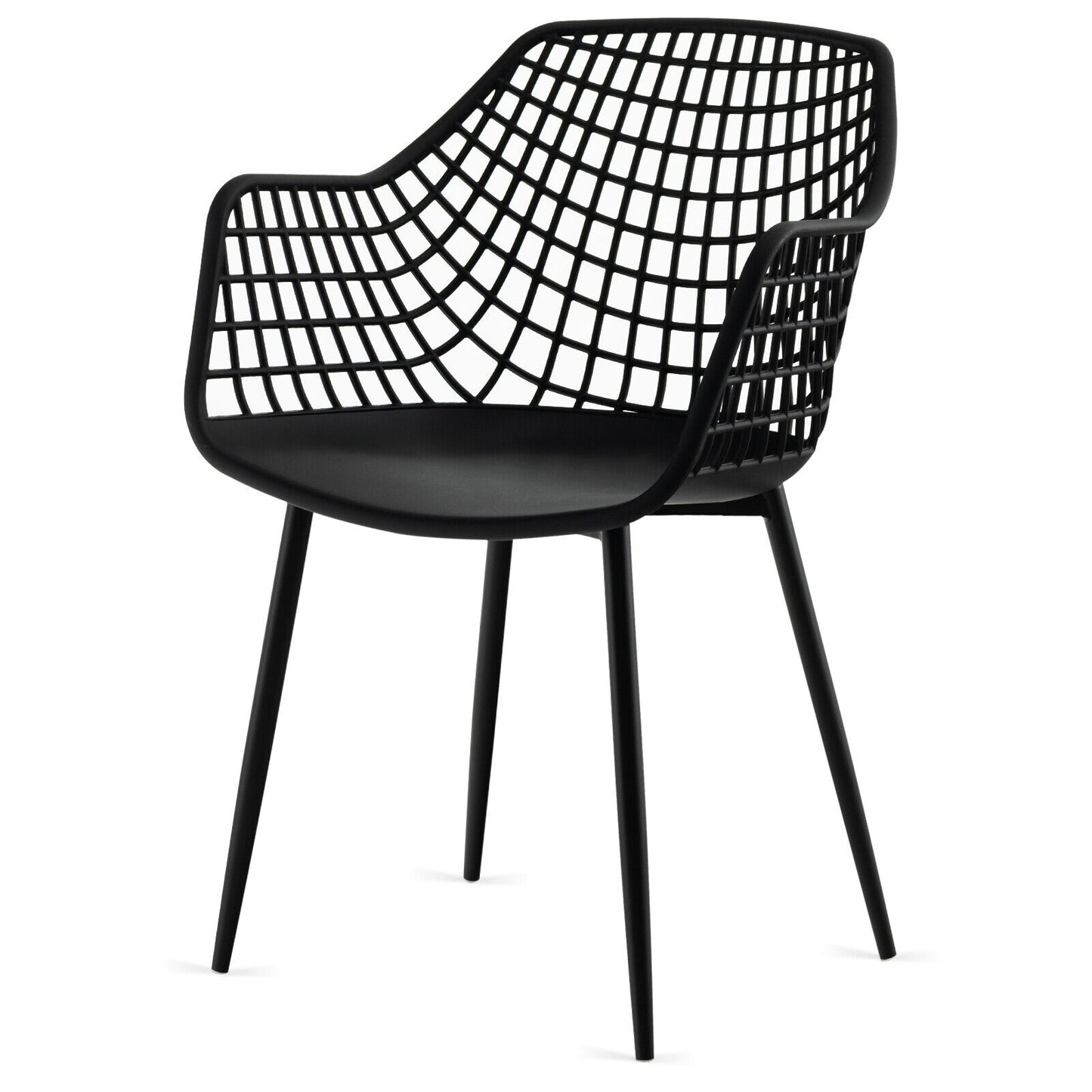Modern Dining Chairs Set of 4 with Mesh Backrest