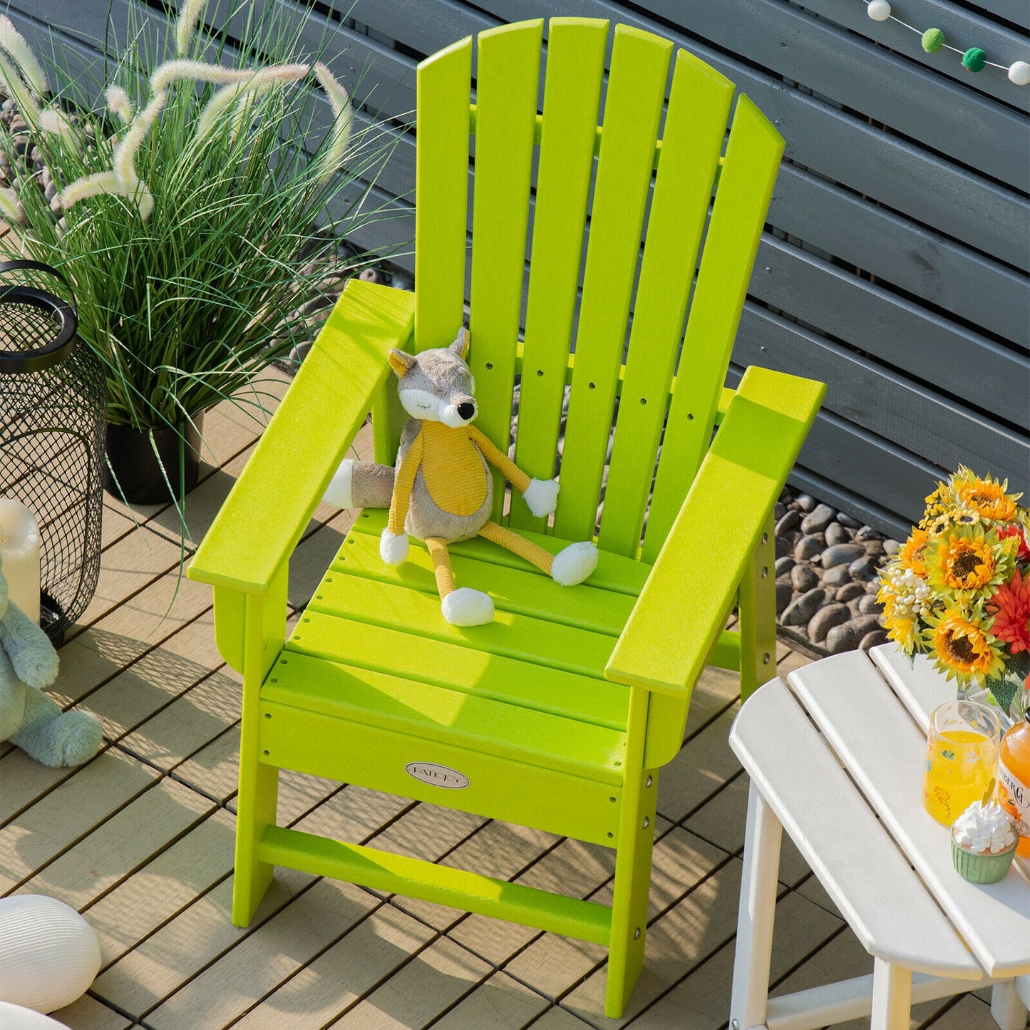 Kids Adirondack Chair with Ergonomic Backrest