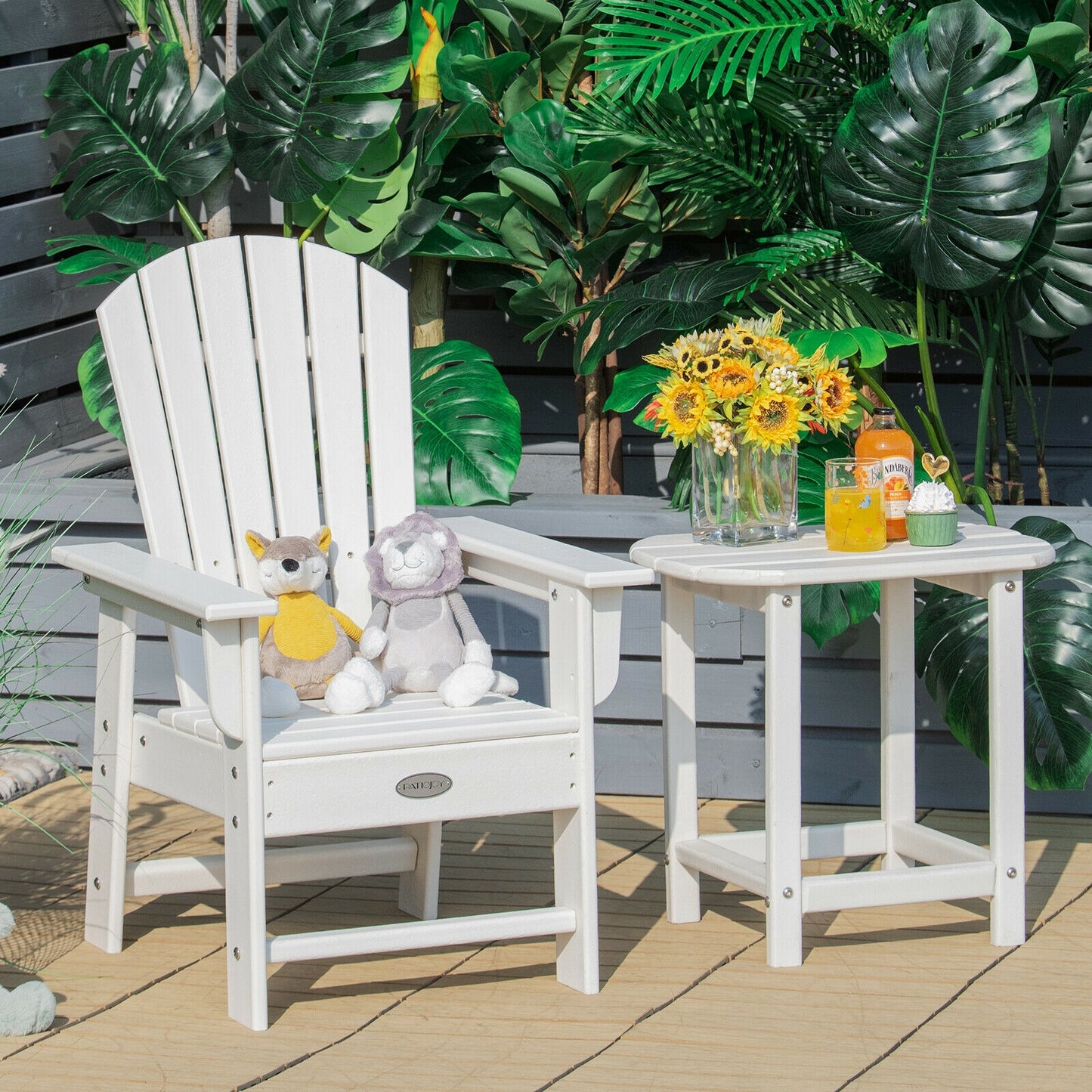 Kids Adirondack Chair with Ergonomic Backrest