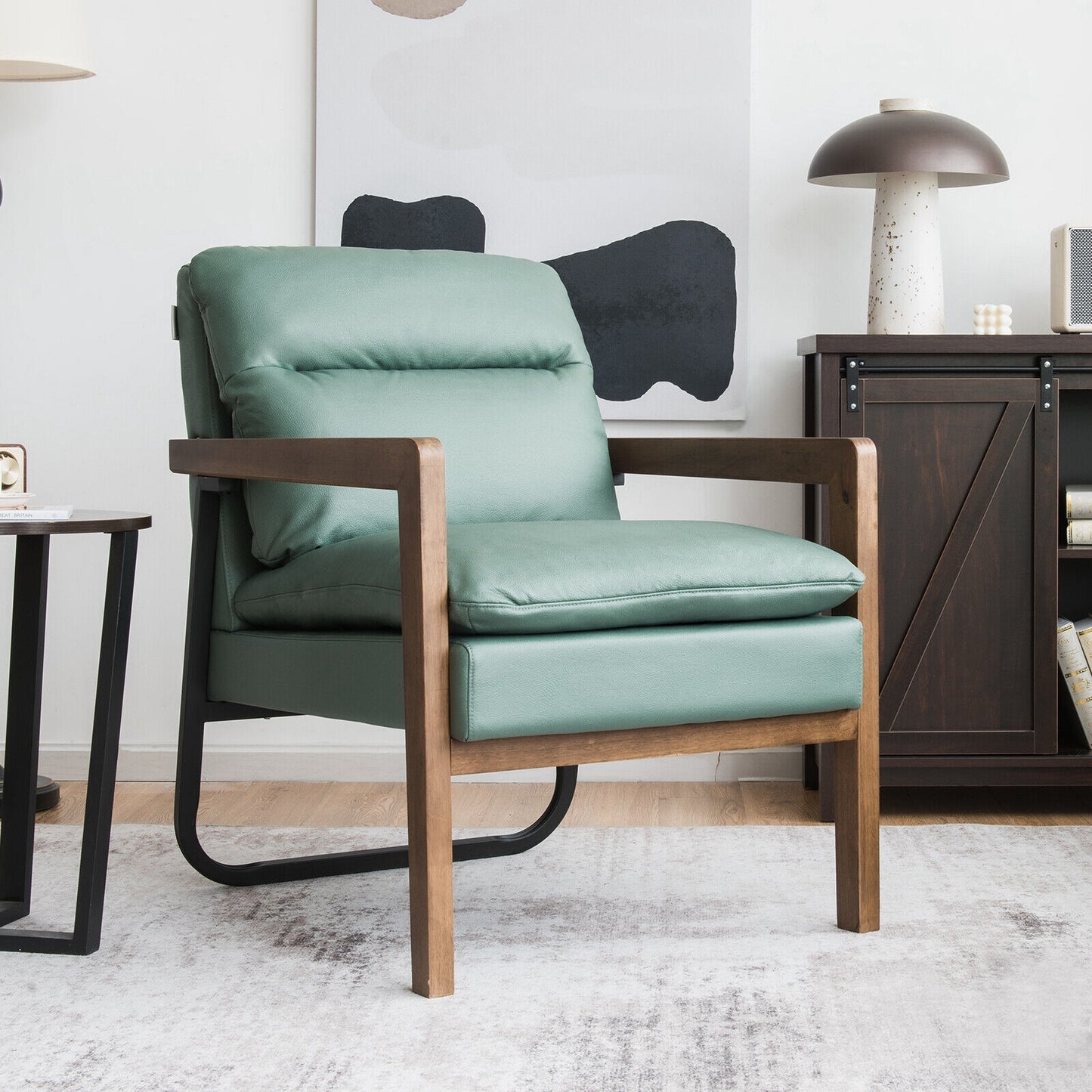 Accent Chair with Extra-Thick Padded Cushion