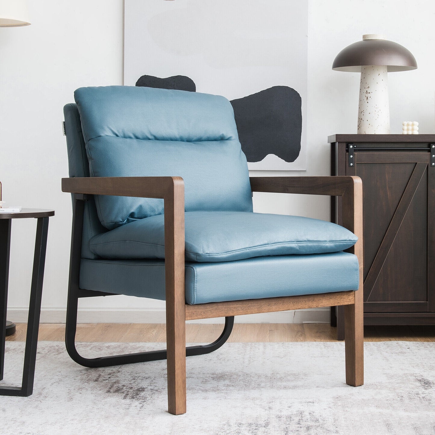Accent Chair with Extra-Thick Padded Cushion