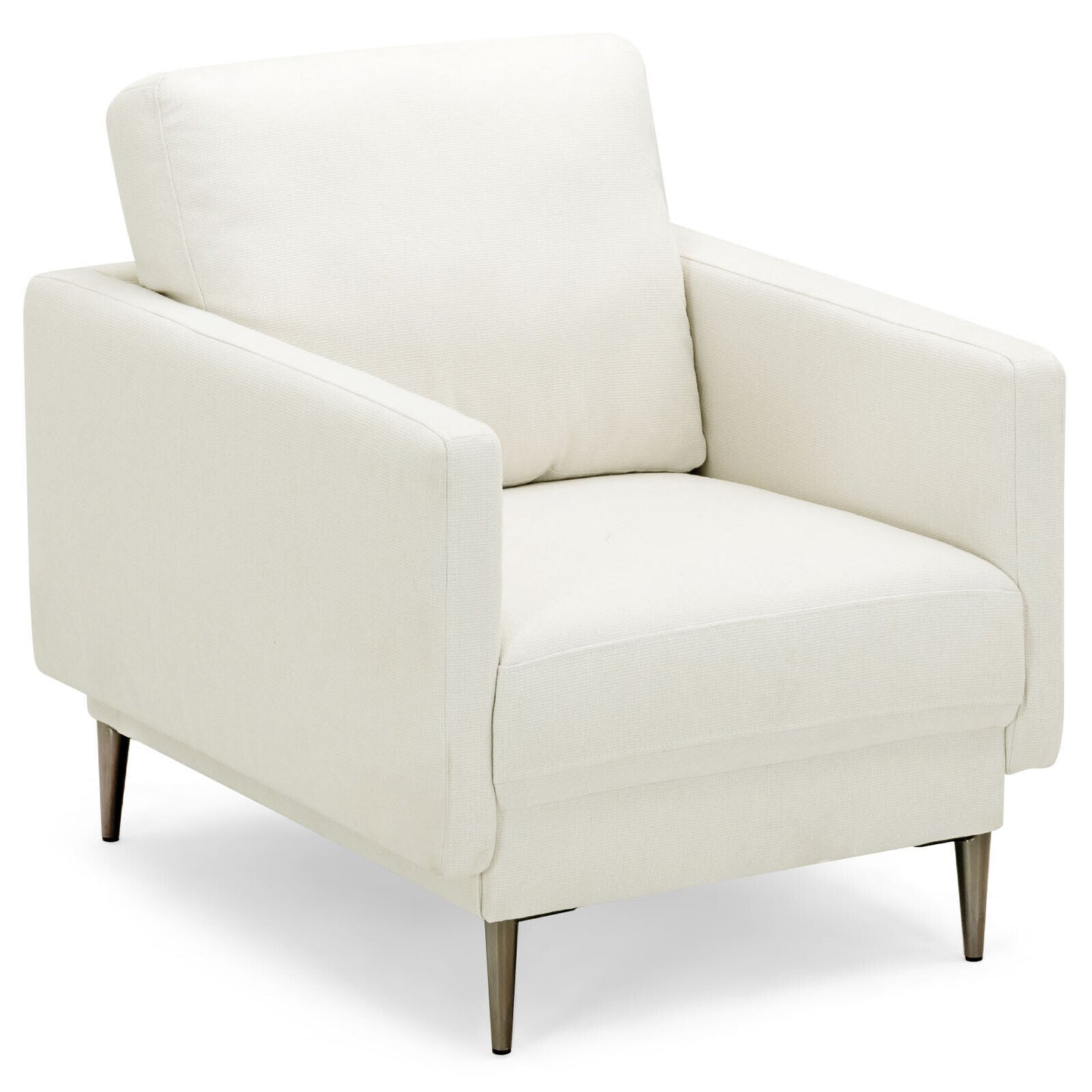 Upholstered Accent Chair with Removable Cushion