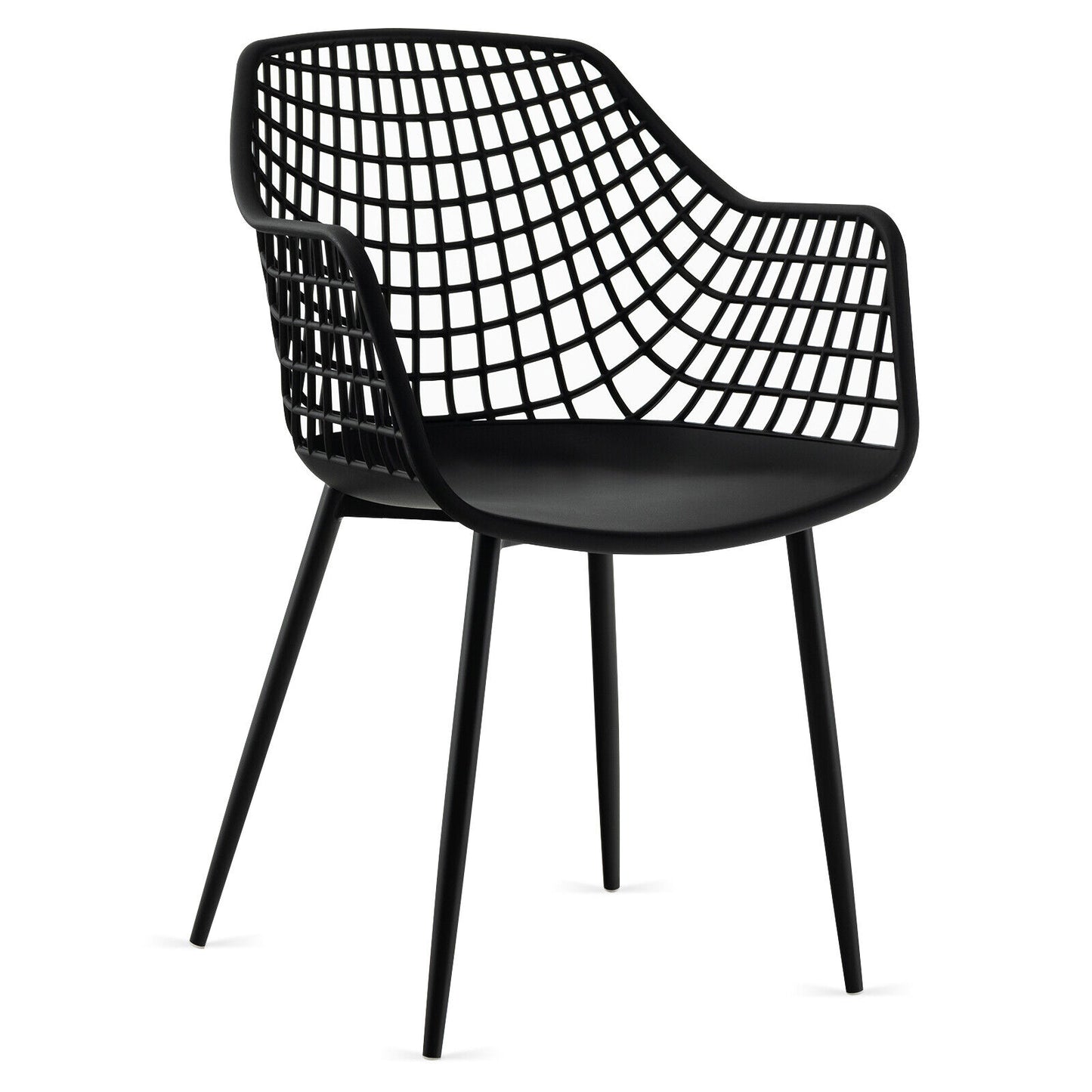 Modern Dining Chairs Set of 4 with Mesh Backrest