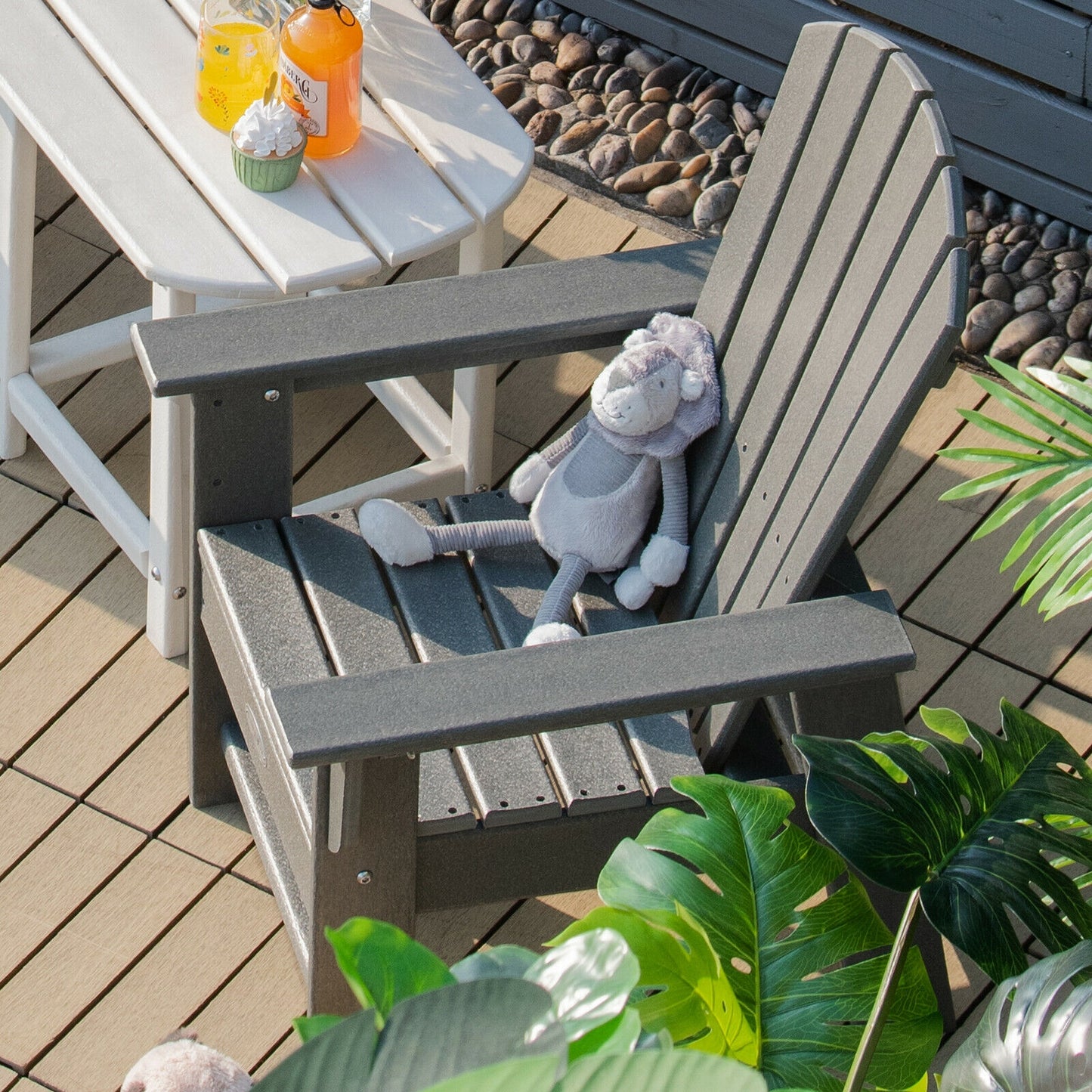 Kids Adirondack Chair with Ergonomic Backrest