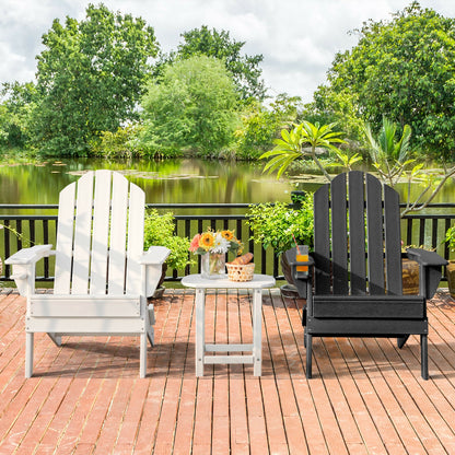 Foldable Adirondack Chair with Cup Holder - Weather Resistant
