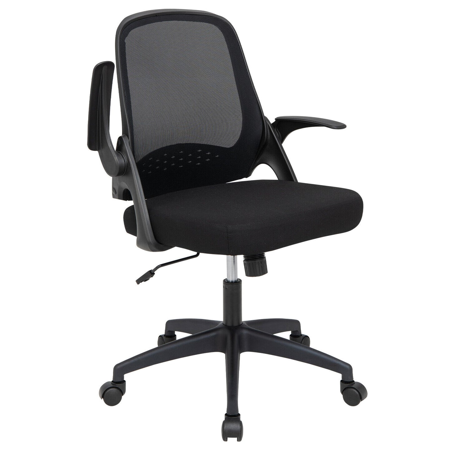 Mesh Office Chair with Flip-Up Armrests and Lumbar Support
