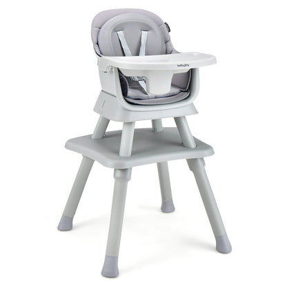 6-in-1 Convertible High Chair with Adjustable Tray