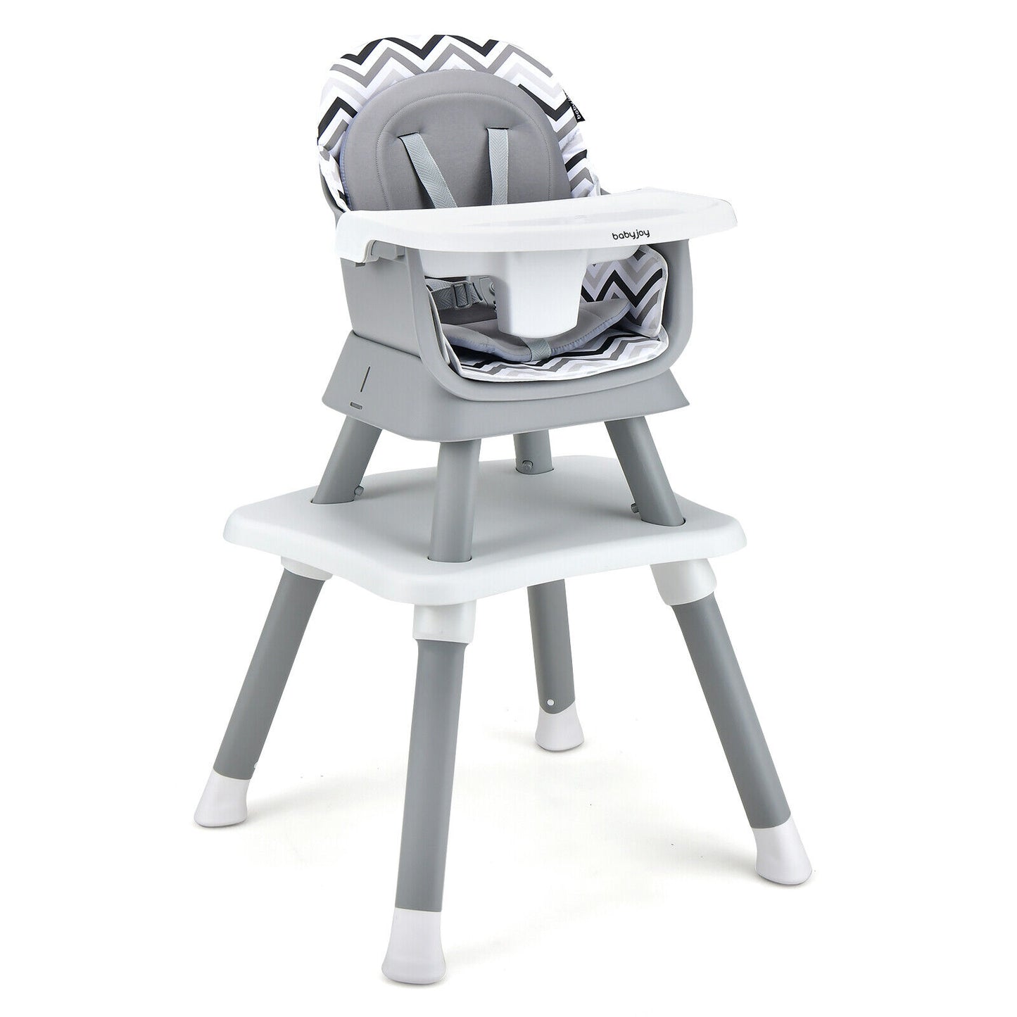 6-in-1 Convertible High Chair with Adjustable Tray