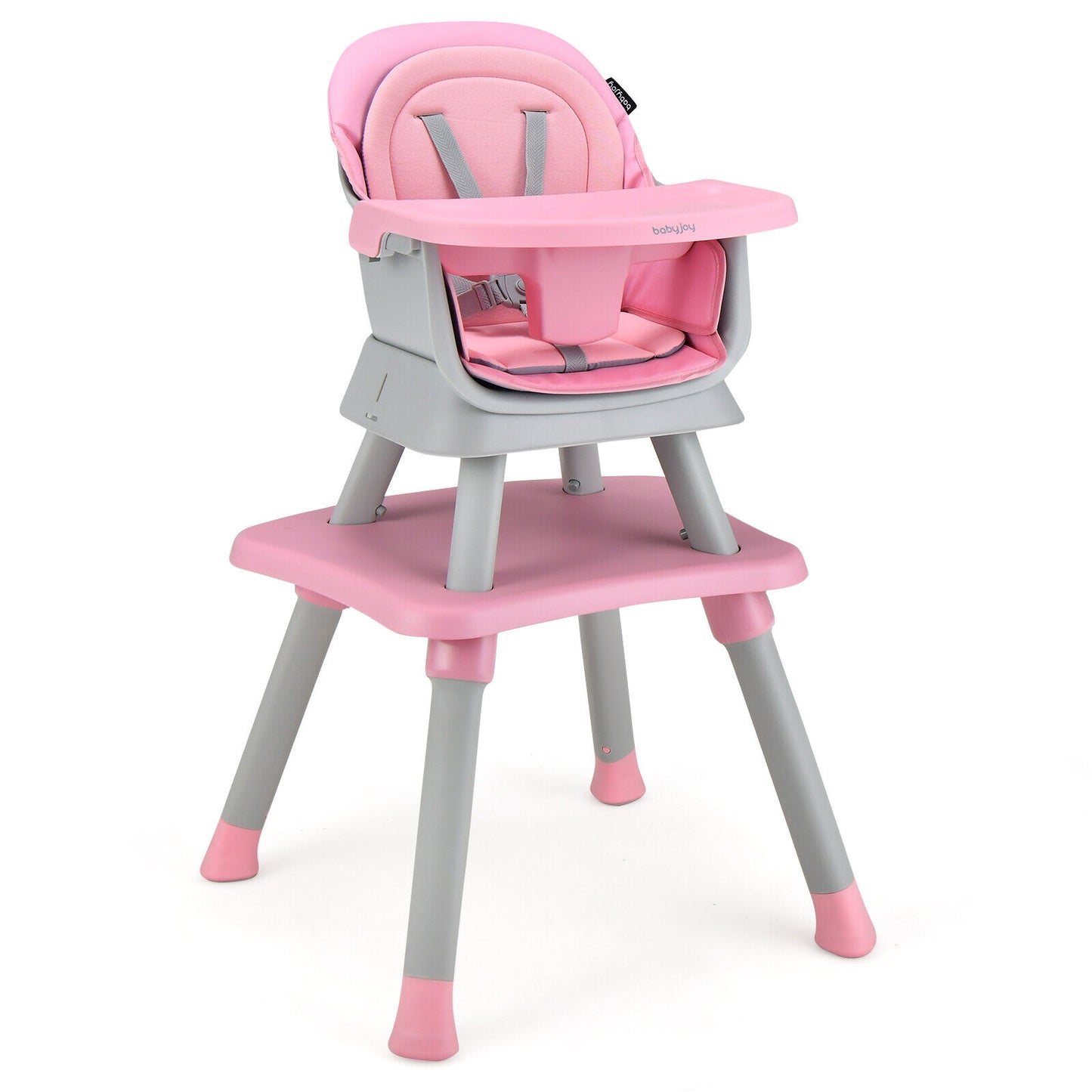 6-in-1 Convertible High Chair with Adjustable Tray