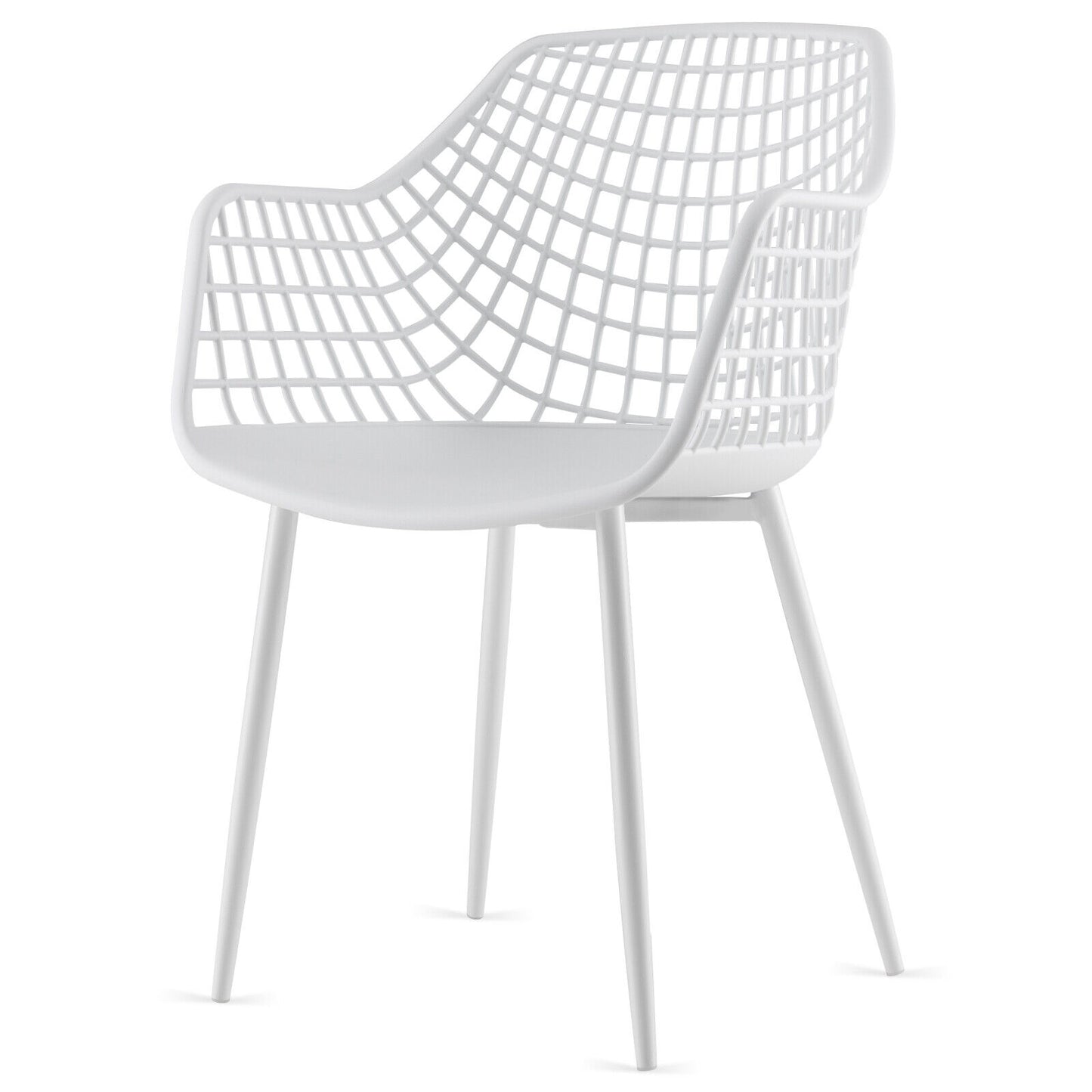 Modern Dining Chairs Set of 4 with Mesh Backrest