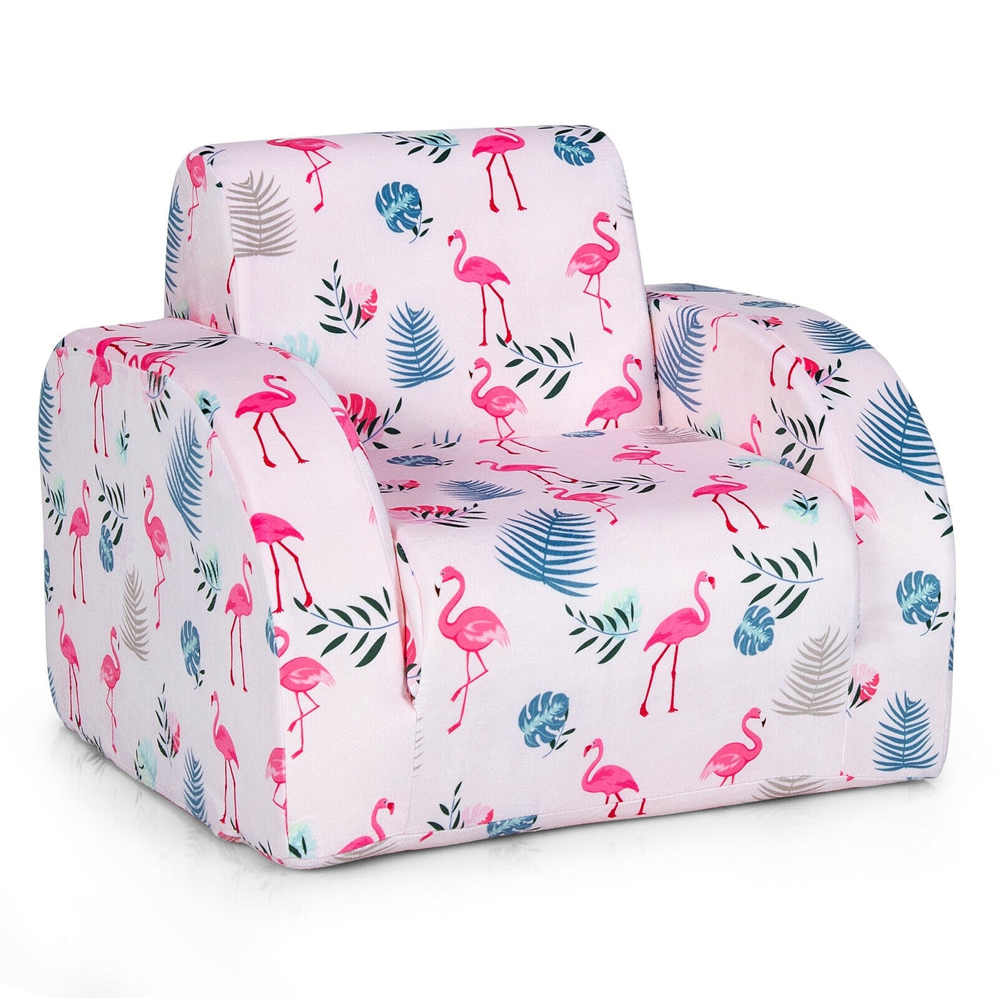 Kids Convertible Sofa Bed 3-in-1 Flip-Out Chair Lounger