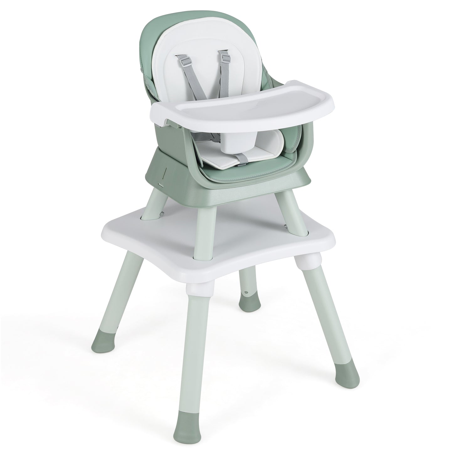 6-in-1 Convertible High Chair with Adjustable Tray