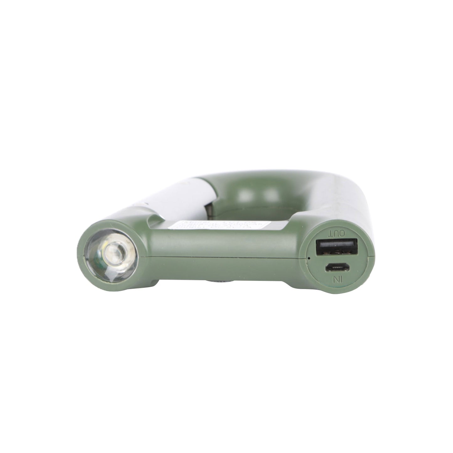 Carabiner Power Bank 2200mAh with LED Flashlight & Compass