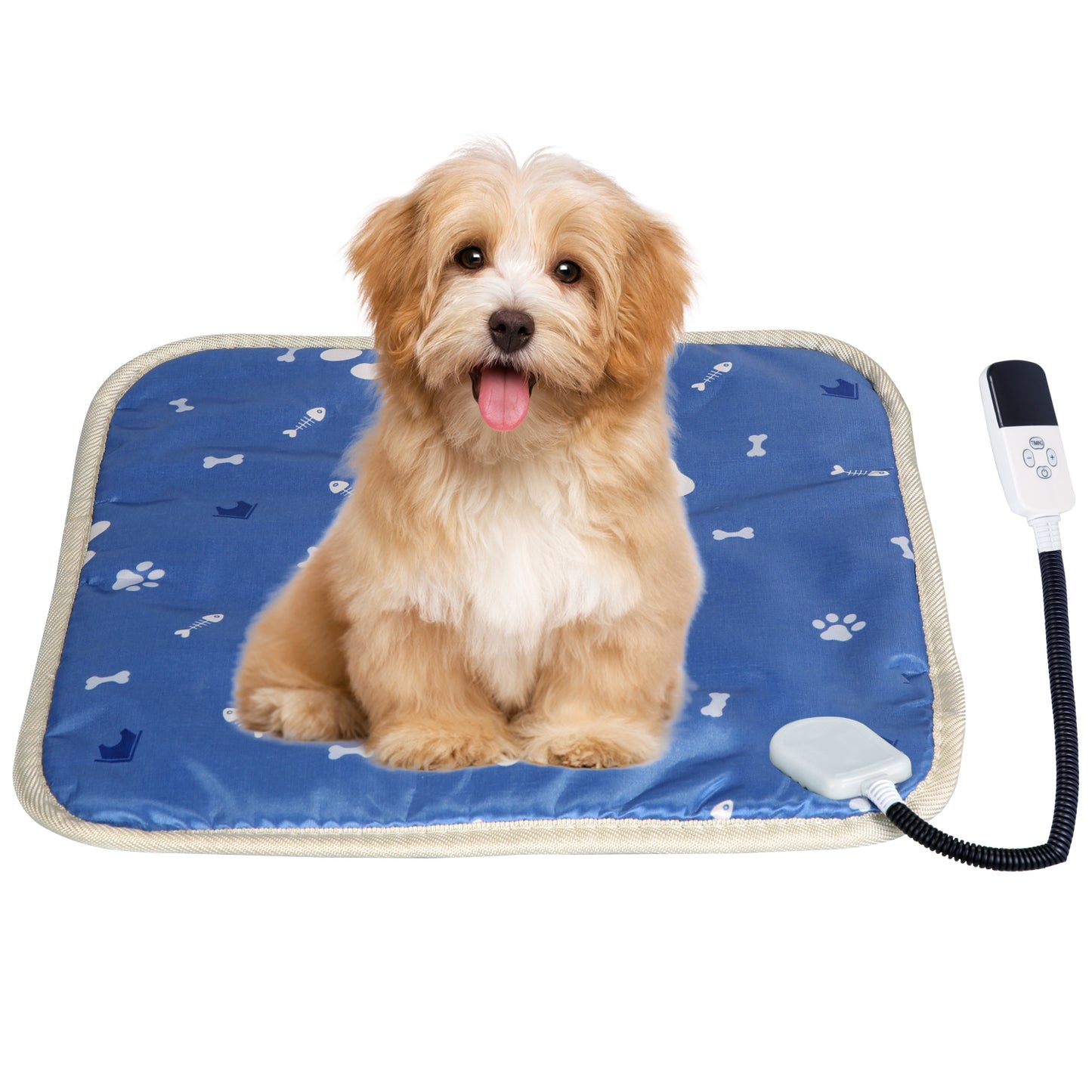 Pet Heating Pad with 9 Temperature Levels & Timer Settings