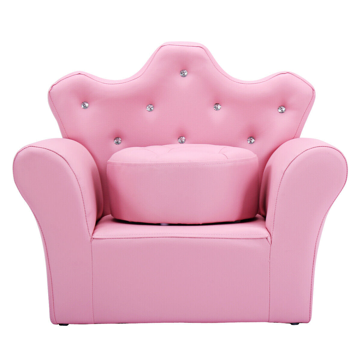 Kids Sofa Armrest Chair with Ottoman for Toddlers