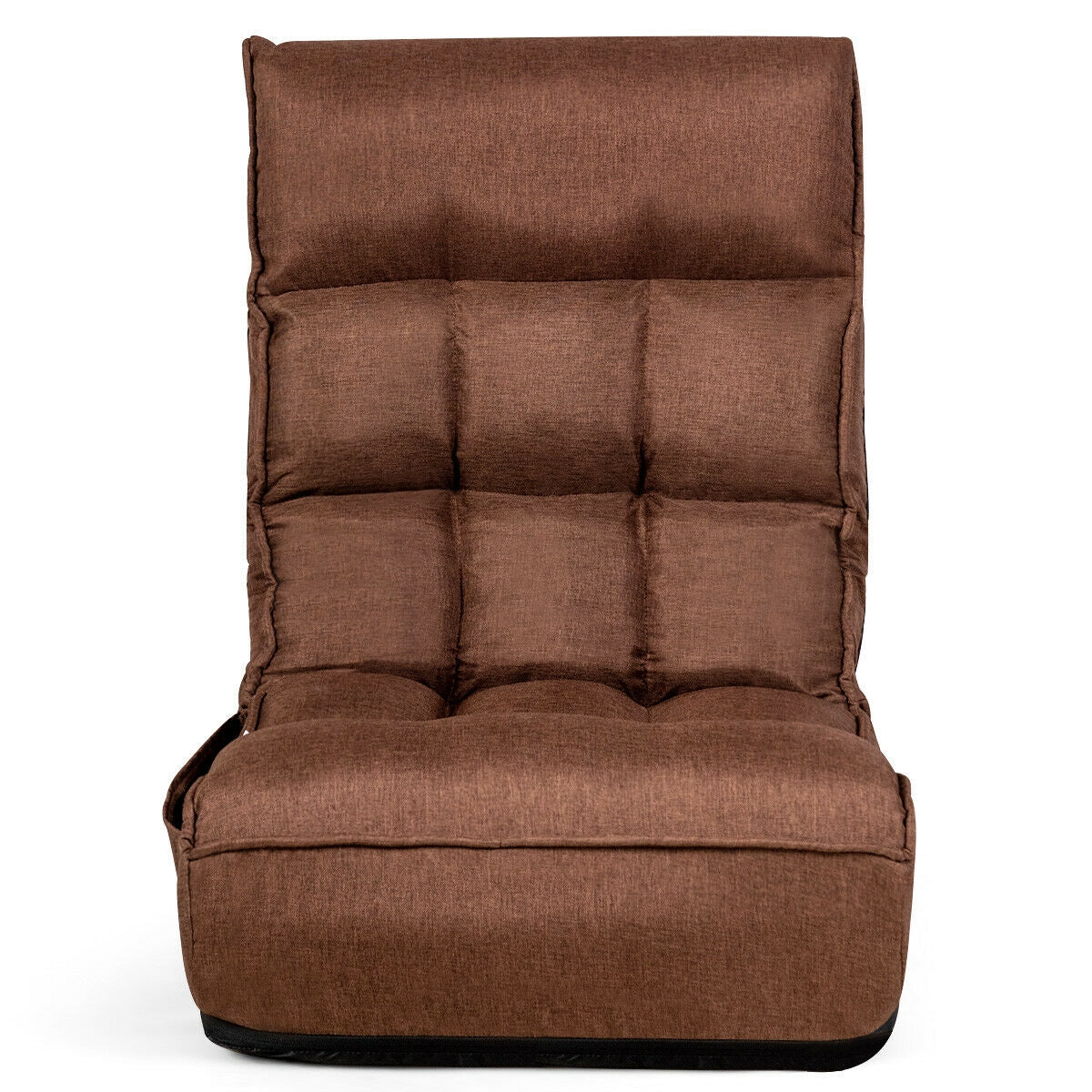 4-Position Adjustable Floor Chair with Folding Design