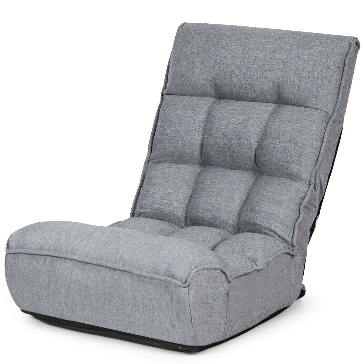 4-Position Adjustable Floor Chair with Folding Design