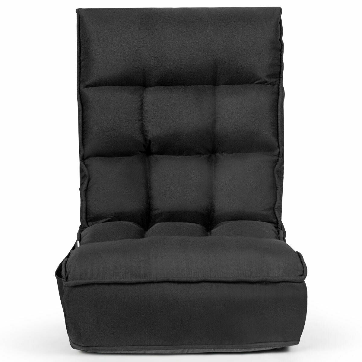 4-Position Adjustable Floor Chair with Folding Design