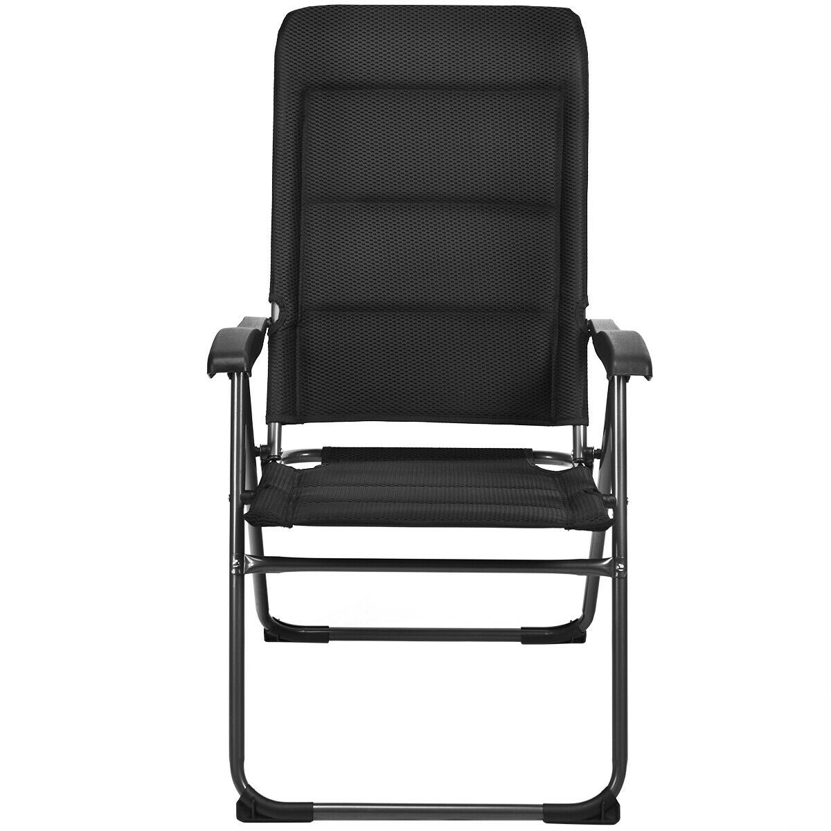 Folding Patio Dining Chairs Set of 4 with Adjustable Backrest
