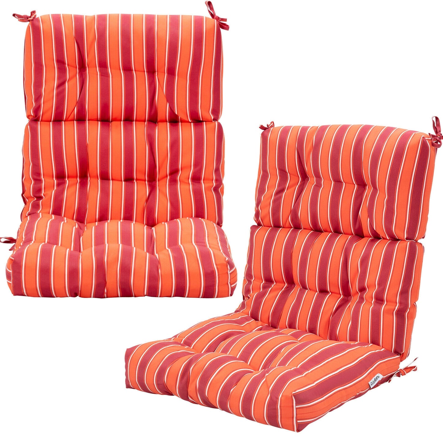 Tufted Outdoor Chair Cushion 44x22 Inch High Back Pad