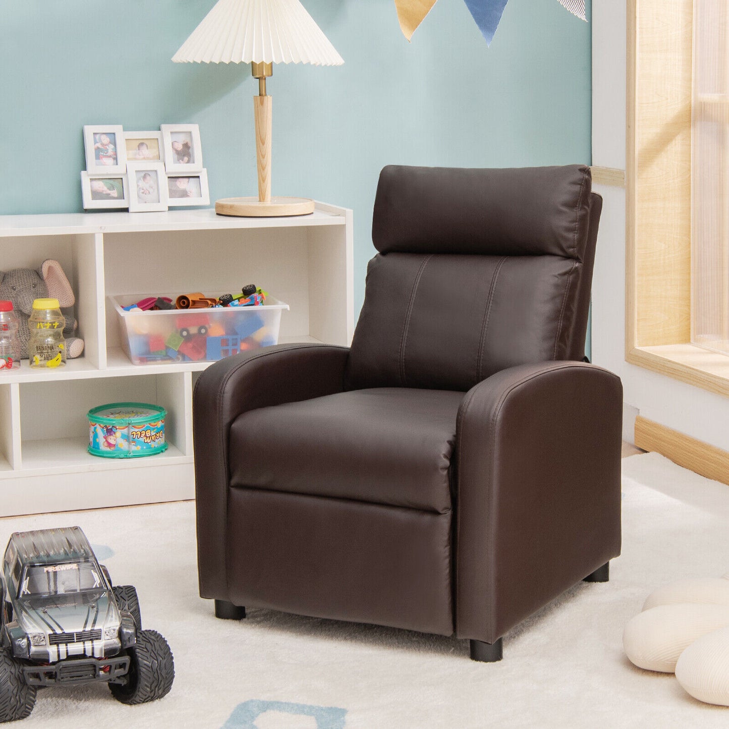 Kids Recliner Chair with Adjustable Backrest & Footrest